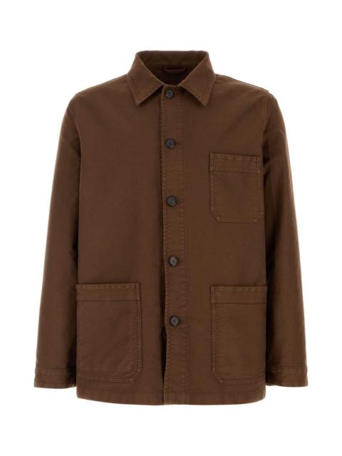 Prada Prada Men Brown Canvas Jacket
