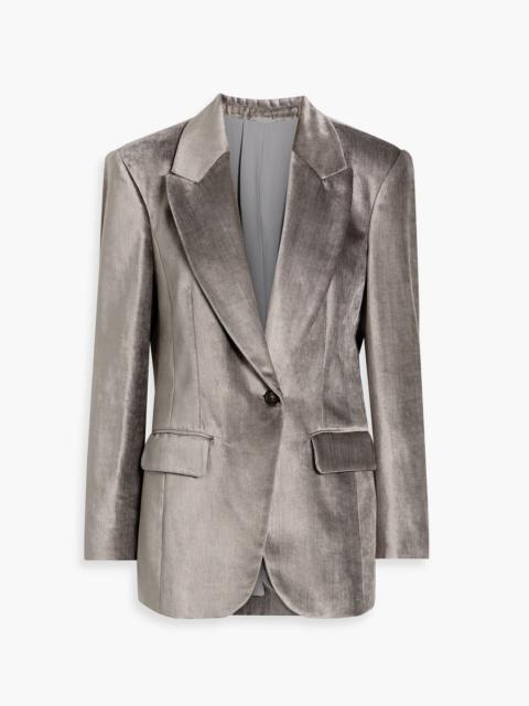 Brunello Cucinelli Cotton-blend velvet blazer