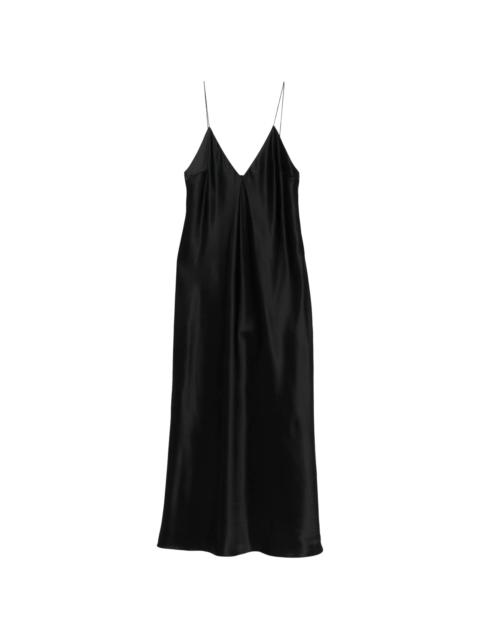 KHAITE Khaite Taja V-neck Strap Dress