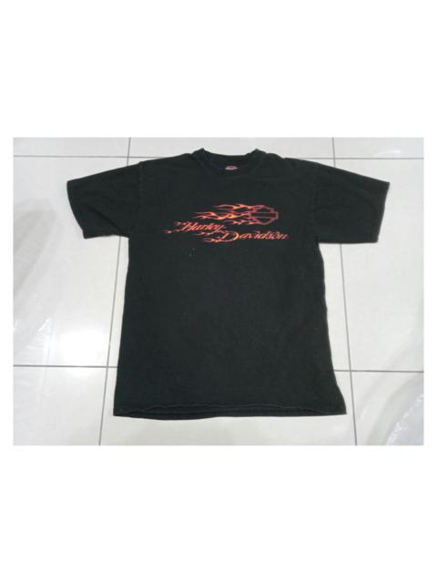 Vintage 00s Harley Davidson Flame 2003 T Shirt