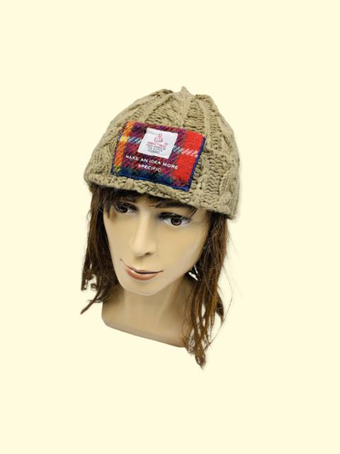 Other Designers Vintage - Harris Tweed Knitted Beanie Hat