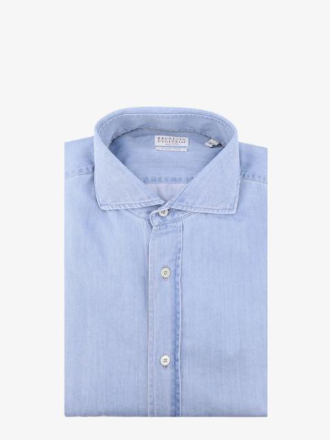 Brunello Cucinelli Brunello Cucinelli Cotton Shirt Blue Men
