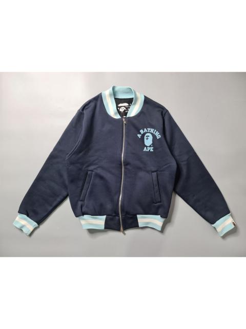 A BATHING APE® BAPE - OG Bape College Nylon Varsity Jacket