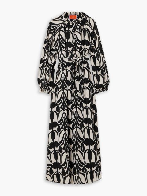 Other Designers Cerere printed silk crepe de chine maxi dress