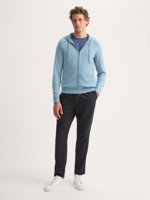 Derek Rose Men's Hoodie Finley Cashmere Sky Blue