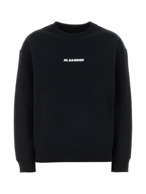 Jil Sander Black cotton sweatshirt