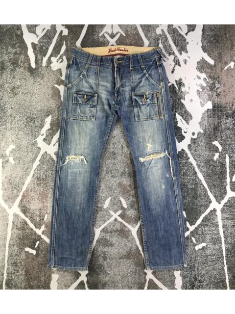 Other Designers Vintage - Back Number Cargo Denim Ripped Denim KJ2373