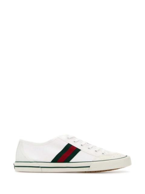 GUCCI Gucci Men White Fabric Gucci Tennis 1977 Sneakers