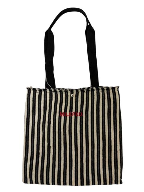 Other Designers Japanese Brand - MILKFED SOFIA COPPOLA VERTICAL STRIPED RED EMBROIDERED LOGO
