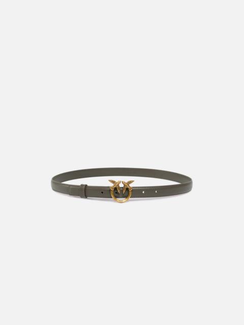 PINKO LOVE BIRDS THIN LEATHER BELT 2CM