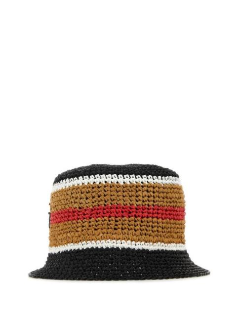 Burberry Woman Embroidered Raffia Hat