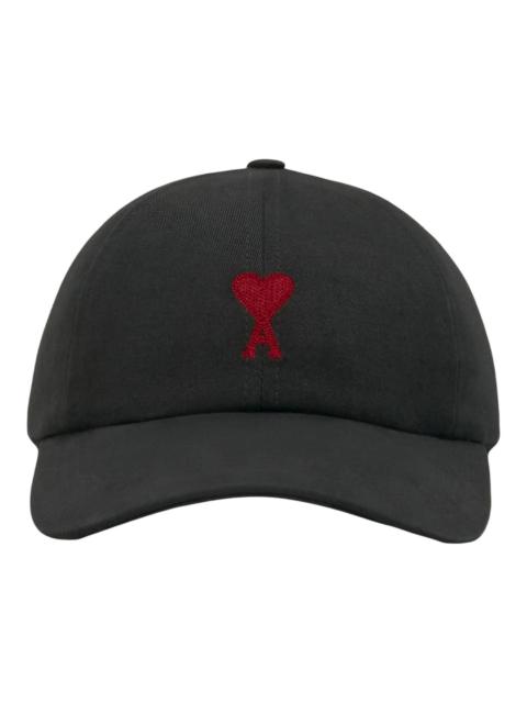 AMI Paris Red Ami De Coeur Embroidery Cap