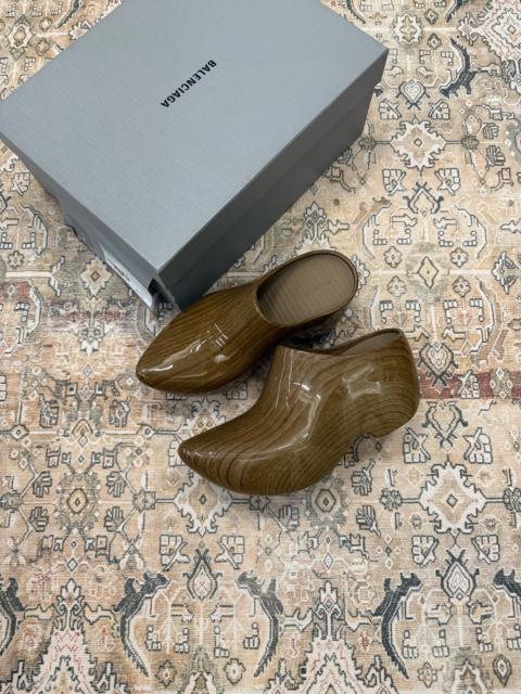 BALENCIAGA Brand-new Balenciaga Technoclog Dutch wooden clog mule slide