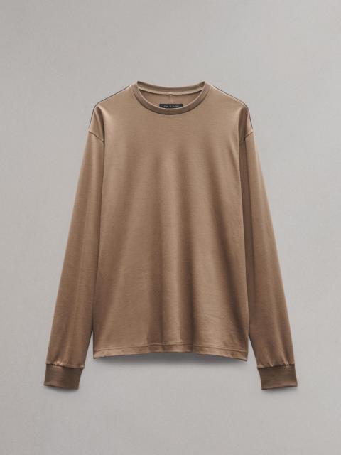 rag & bone Relaxed Fit Contrast-Trim Cotton Tee