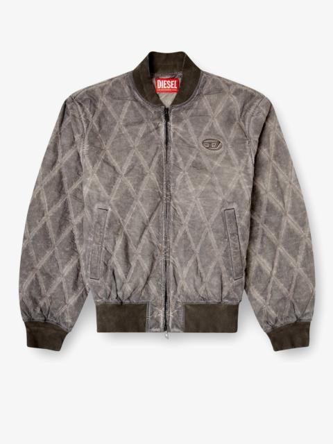 Diesel Diesel J-Type-Treat Diamond-Quilted Jacket Grey