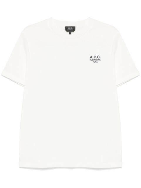 A.P.C. Logo-embroidered Cotton T-shirt