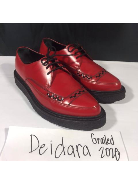 Pairs Hedi Era SS2014 Red Calf Leather Lace Up Creepers