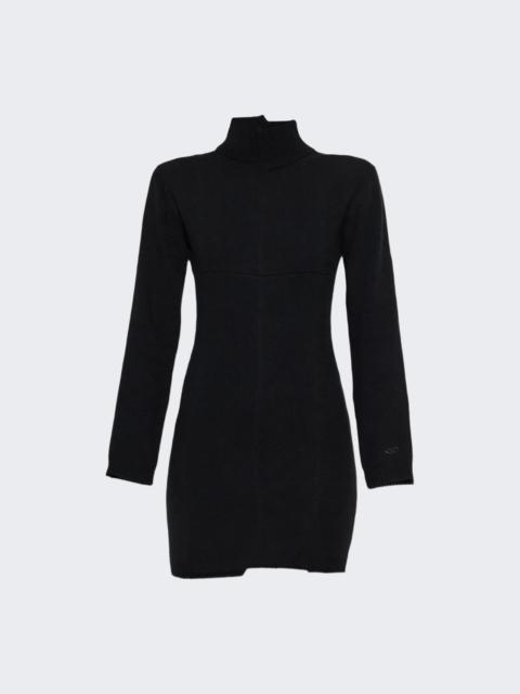 VETEMENTS Cut-up Knitted Mini Dress Black