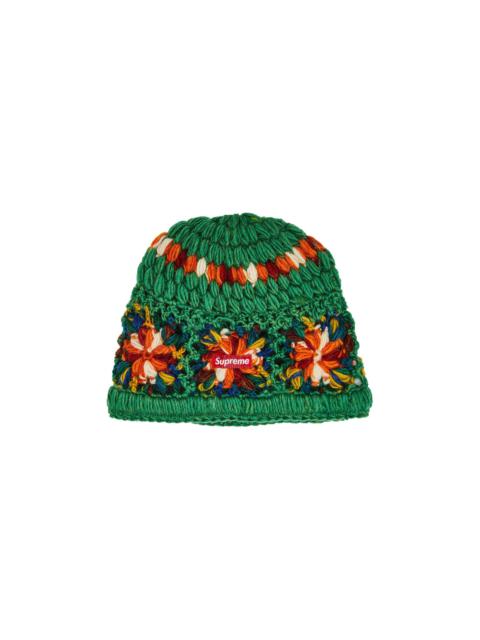 Supreme Supreme Crochet Beanie 'Green' | goat | REVERSIBLE
