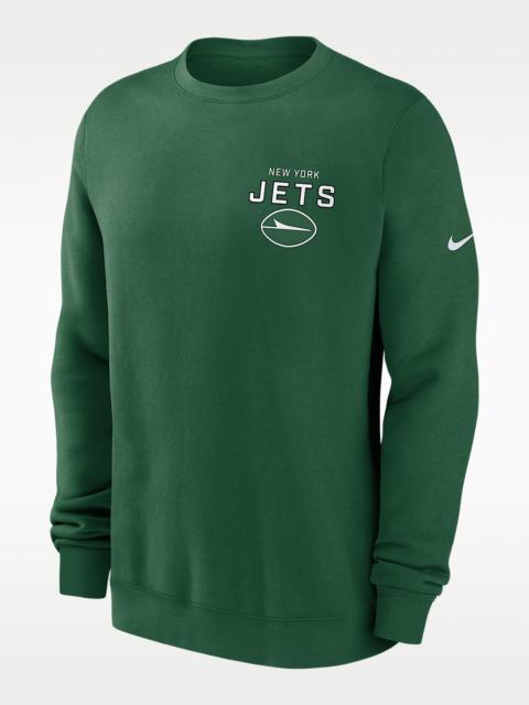 Nike New York Jets Draw Block Club Men's Nike NFL Pullover Crew
