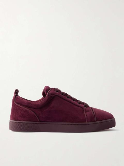 Louis Junior Grosgrain-Trimmed Suede Sneakers