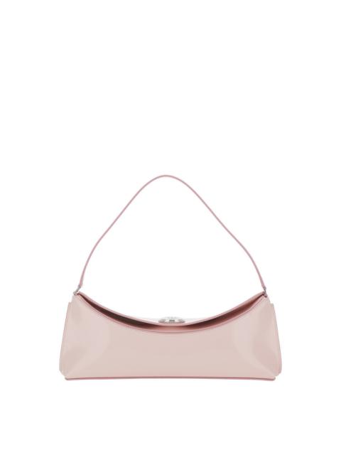 JACQUEMUS Jacquemus le Calisso Pink Shoulder Bag With Engraved Snap Button In Leather