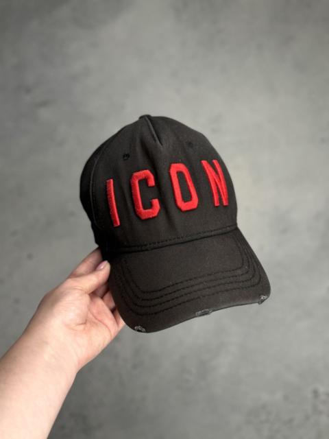 DSQUARED2 Vintage Cap Dsquared2 Icon Born in Canada Faded Black Hat