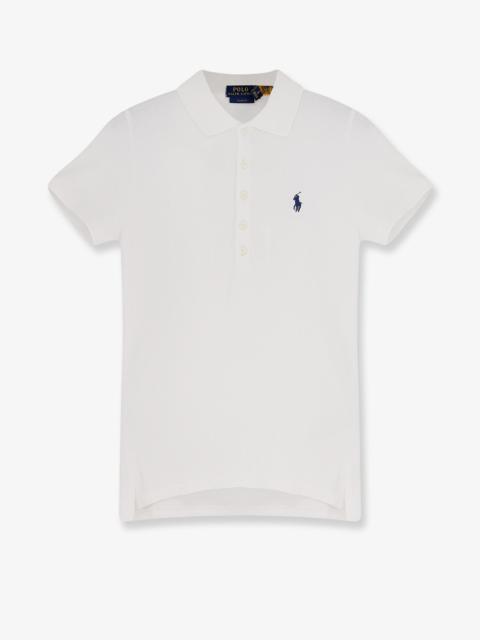 Other Designers Polo Ralph Lauren Cotton Blend Polo Shirt With Embroidered Logo