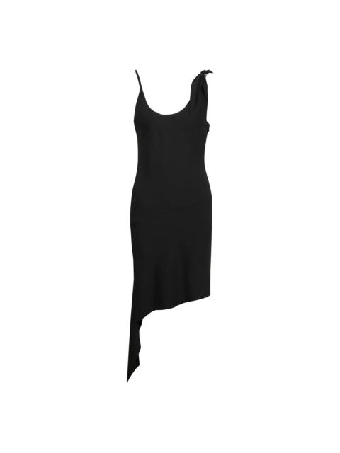 courrèges ASYMMETRIC DESIGN DRESS WITH FOULARD DETAIL