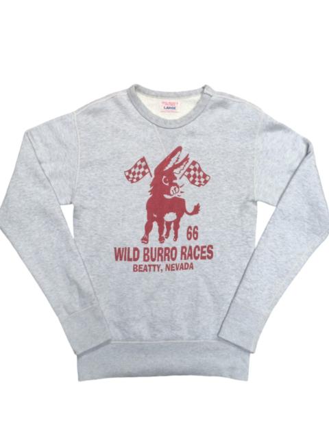 The Real McCoys The real mccoys wild burro races long sleeve sweatshirt