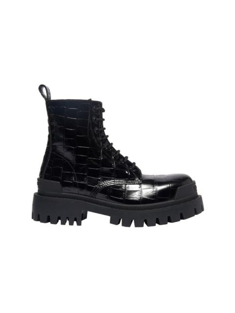 BALENCIAGA Balenciaga Strike Lace Up Boots