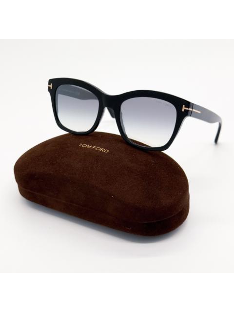 TOM FORD NEW TOM FORD LAUREN-02 TF614 01C SUNGLASSES BLACK FT0614/S