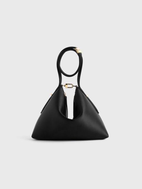 TOTEME Bevel satin wristlet black