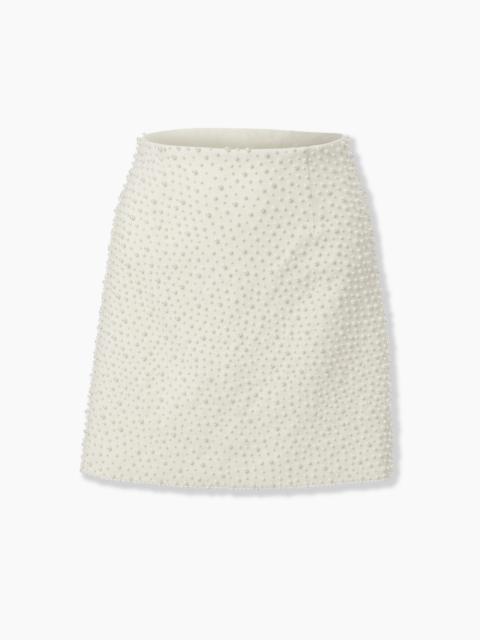 CAROLINA HERRERA Pearl-Embroidered Mini Skirt