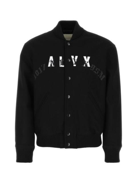 1017 ALYX 9SM Alyx Man Black Wool Blend Bomber Jacket