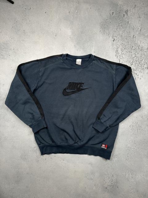 Nike Vintage Nike Spellout Logo Crewneck Sweatshirt 90s Rare Navy