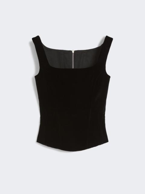 Max Mara BADEN1234 Velvet bustier top