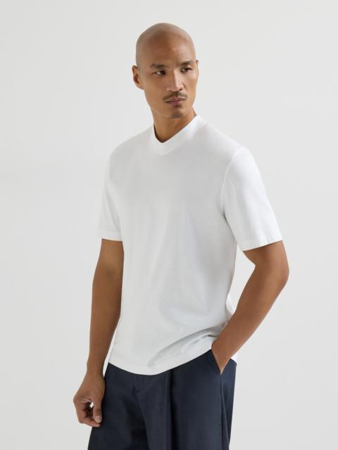 Brunello Cucinelli Cotton jersey V-neck T-shirt