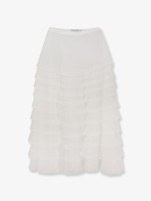 Dior Dior Flounced Voile Skirt