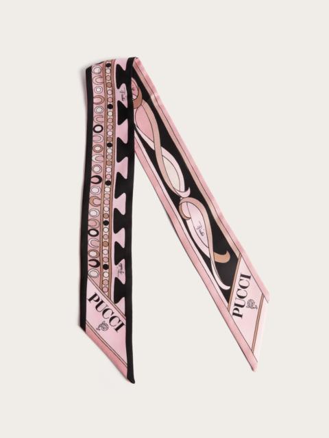 PUCCI MIXED PRINT SILK TWILL SCARF