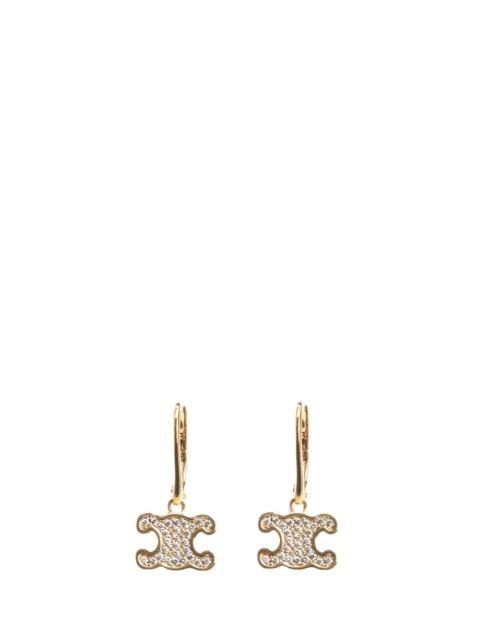 CELINE Celine Women Triomphe Rhinestone Earrings