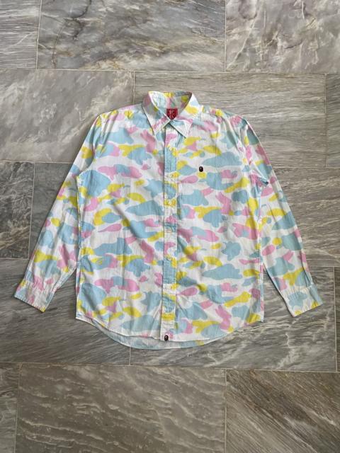A BATHING APE® Vintage Og Bape Cotton Candy Long sleeve polo - Nigo Era