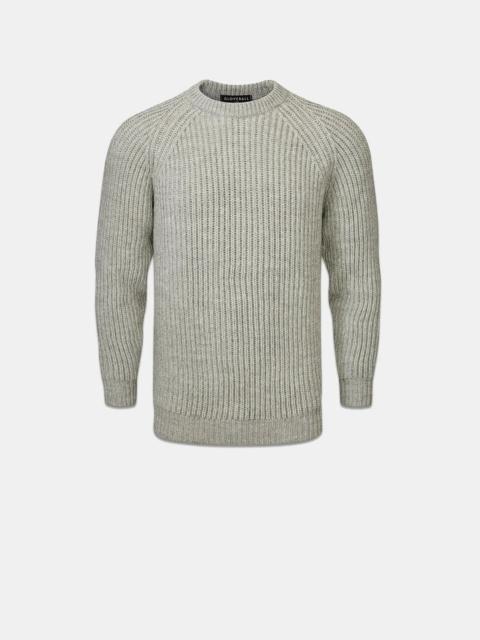 GLOVERALL Men's Fisherman Jumper Light Grey