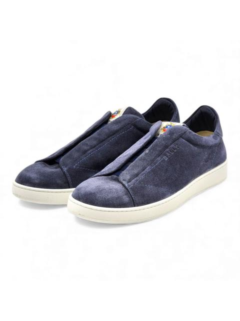 Other Designers Bally - Crest Romy Suede Slip-On Sneakers Blue EU 42 US 9 NWB $400