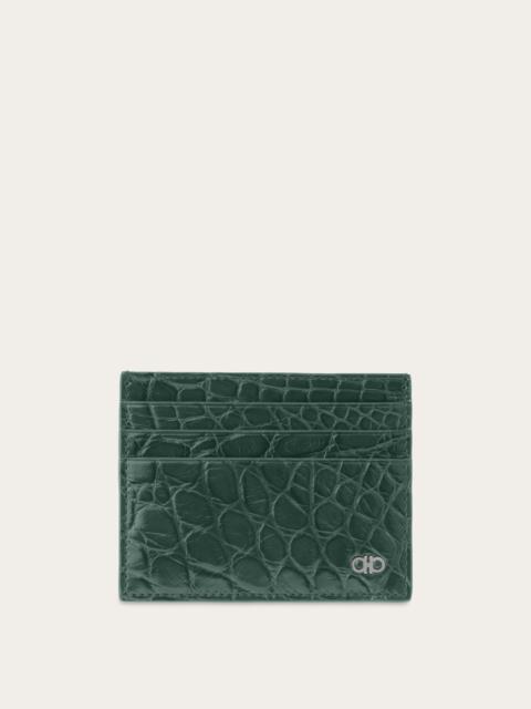 FERRAGAMO Gancini credit card holder