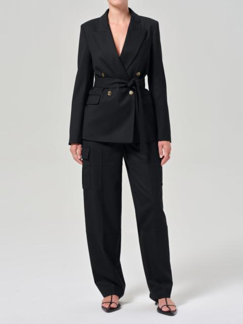 Citizens of Humanity Belted Peak Label Blazer
In Black