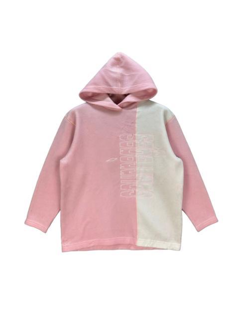 courrèges COURREGES BIG LOGO COLORBLOCK FLEECE HOODIE #8285-001