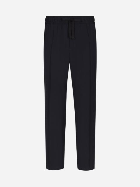 Twill jogging pants