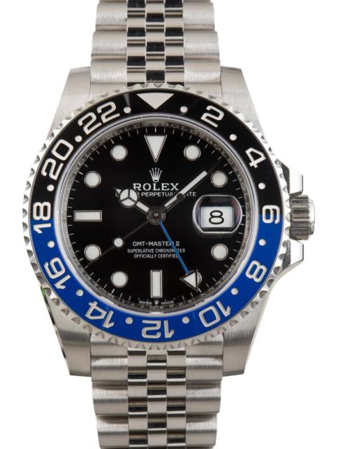 ROLEX Men's Pre-owned Rolex GMT-Master II Ref 126710 Batgirl