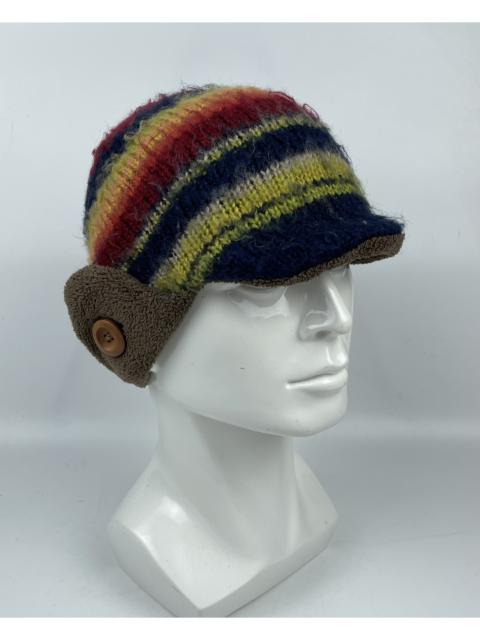 Other Designers Japanese Brand - multicolour trapper hat beanie hat